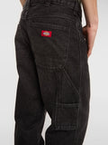 Dickies Jeans Tapered Uomo DK0A88PL Black Wash Faded - Nero