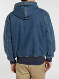 Dickies Giubbino di Jeans Uomo DK0A89FB Mid Blue Fade Wash - Denim