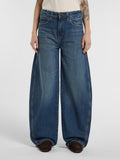 Dickies Jeans Wide Donna DK0A8C2I Mid Blue Fade Wash - Denim