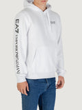 Ea7 Felpa Cappuccio Uomo 7M000570AF10377 White/black - Bianco