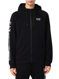 Ea7 Felpa Zip Emporio Armani Uomo 7M001047AF10377 Black/white - Nero