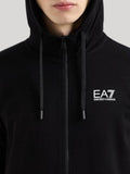 Ea7 Felpa Zip Emporio Armani Uomo 7M001047AF10377 Black/white - Nero