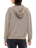 Ea7 Felpa Zip Emporio Armani Donna 7W000192AF24375 Cinder - Avorio