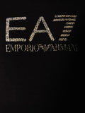 Ea7 T-shirt Donna 7W001443AF10373 Black And Gold - Nero