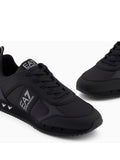 Ea7 Sneakers Emporio Armani Unisex 7X000337AF18613 Triple Black+silver - Nero