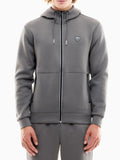 Ea7 Felpa Zip Emporio Armani Uomo 8NPM20PJ4EZ Pewter - Grigio