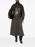 ELEH Giubbino di Pelle Donna EFW260038 Moro - Marrone