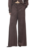 ELEH Pantalone Palazzo Donna EFW260135 Moro - Marrone