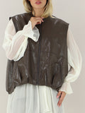ELEH Gilet Donna EFW260167 Fango - Marrone