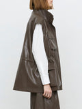 ELEH Gilet Donna EFW260168 Fango - Marrone
