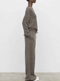 ELEH Pantalone Straight Donna EFW260240 Fango - Marrone