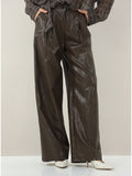 ELEH Pantalone Palazzo Donna EFW260308 - Marrone