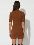 Elisabetta Franchi Vestito Mini Sigaro Donna AM04S66E2 Sigaro - Marrone