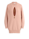 Elisabetta Franchi Vestito Mini Nude Donna AM23T66E2 Nude - Rosa
