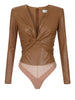 elisabetta franchi body sigaro donna bo04566e2 sigaro marrone 169608955
