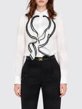 Elisabetta Franchi Camicia Casual Camicia Donna CA21067E2 - Avorio
