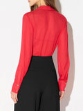 Elisabetta Franchi Camicia Casual a Body Red Passion Donna CB00966E2 Red Passion - Rosso