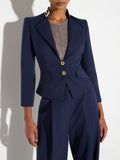 Elisabetta Franchi Giacca Navy Donna GI24966E2 Navy - Blu