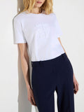 Elisabetta Franchi T-shirt Gesso Donna MA75P66E2 Gesso - Avorio