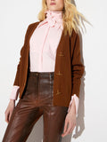Elisabetta Franchi Cardigan Sigaro Donna MK01S66E2 Sigaro - Marrone