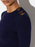 Elisabetta Franchi Maglia Notte Donna MK02S66E2 - Blu