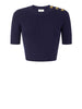 elisabetta franchi maglia notte donna mk02s66e2 blu 168633609