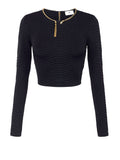 Elisabetta Franchi Top Donna MK32S67E2 - Nero