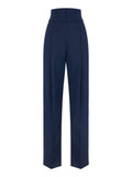 Elisabetta Franchi Pantalone Palazzo Navy Donna PA17966E2 Navy - Blu