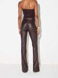 Elisabetta Franchi Pantalone Zampa Dark Chocolate Donna PA18866E2 Dark Chocolate - Marrone