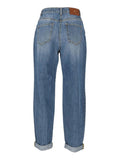 Elisabetta Franchi Jeans Boyfriend Blue Vintage Donna PJ14D66E2 Blue Vintage - Denim