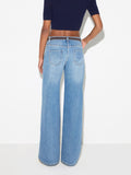 Elisabetta Franchi Jeans a Palazzo Blue Vintage Donna PJ20N66E2 Blue Vintage - Denim
