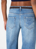 Elisabetta Franchi Jeans a Palazzo Blue Vintage Donna PJ20N66E2 Blue Vintage - Denim