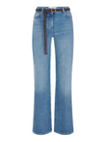 Elisabetta Franchi Jeans a Palazzo Blue Vintage Donna PJ20N66E2 Blue Vintage - Denim