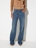 Elisabetta Franchi Jeans a Palazzo Blue Vintage Donna PJ24D66E2 Blue Vintage - Denim