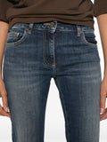 Elisabetta Franchi Jeans Slim Blue Vintage Donna PJ25N66E2 Blue Vintage - Denim
