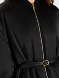 Elisabetta Franchi Parka con Cintura Donna PK01D66E2 - Nero