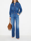 Elisabetta Franchi Jumpsuit Blue Vintage Donna TJ01D66E2 Blue Vintage - Denim