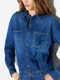 Elisabetta Franchi Jumpsuit Blue Vintage Donna TJ01D66E2 Blue Vintage - Denim
