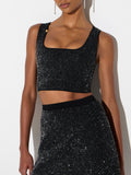 Elisabetta Franchi Top Silver Donna TK78A66E2 - Nero