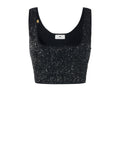 Elisabetta Franchi Top Silver Donna TK78A66E2 - Nero