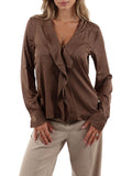 Emme Marella Camicia Casual Emmaggravi Donna 2625116241200 Tortora - Marrone