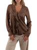 emme marella camicia casual emmaggravi donna 2625116241200 tortora marrone 164240600