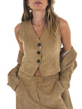 Emme Marella Gilet Emmtirsi Donna 2625156021200 Cammello - Beige