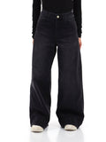 Emme Marella Jeans Wide Donna 2625186031200 - Nero