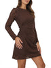emme marella vestito mini donna 2625626021200 marrone 166416580