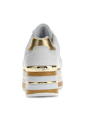 Guess Sneakers Hansin4 Donna FLJHN4ELE12 White Platino - Bianco