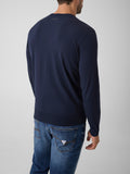 Guess Pullover Kadir Tech Ls Cn Swtr Uomo M6RR16Z4442 - Blu