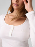 Guess Pigiama Aria Pj Set Donna O6BX01K5026 Sweet Teddy Neige wh - Bianco