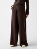 Guess Pantalone Tuta Olympe Wide Leg Pants Donna V4YB07KCAY2 Coffee Roast - Marrone