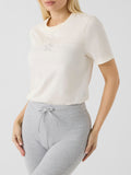 Guess T-shirt Agena Donna V6YI05K4272 Dove White - Bianco